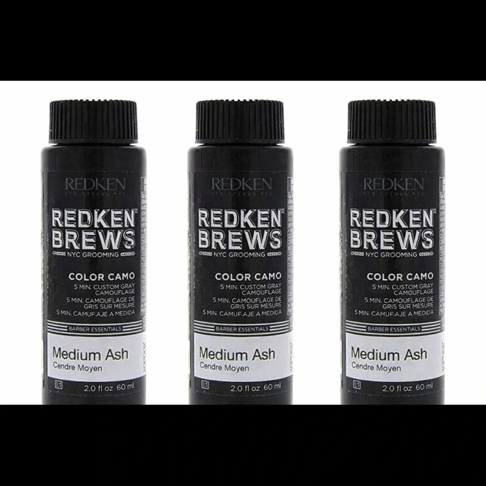 Redken Brews Medium Ash Color Camo for Men x3